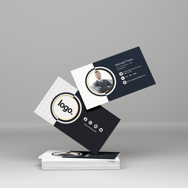 Premium Professional Dark Minimalist QR Code Business Card (Creator Uploaded)