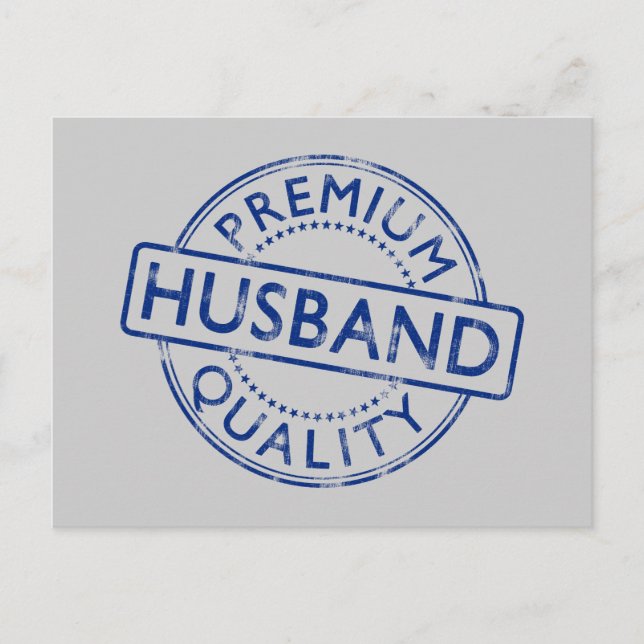Premium Quality Husband Postcard (Front)