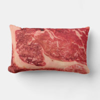 Premium Raw Red Meat | Marbled Steak Macro Photo