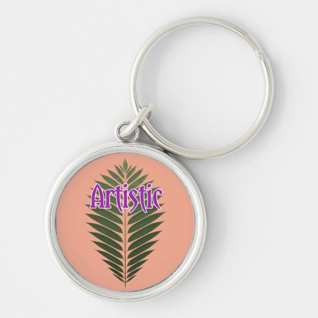 Premium Round, Small (1.44") Key Ring (Front)