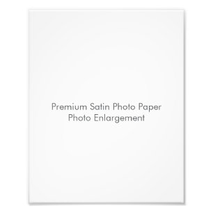 Premium Satin Photo Paper Photo Enlargement Print