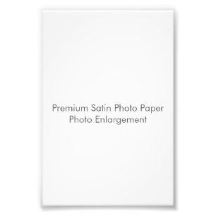 Premium Satin Photo Paper Photo Enlargement Print