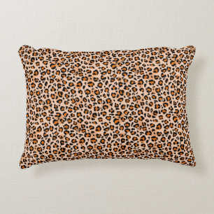 Premium Seamless Wild Safari Cat Animal Print Decorative Cushion