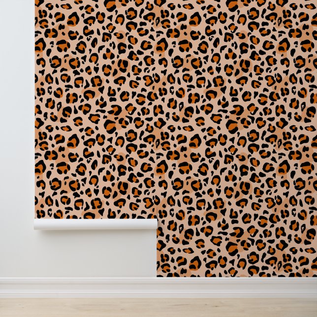 Premium Seamless Wild Safari Cat Animal Print Wallpaper (Application)