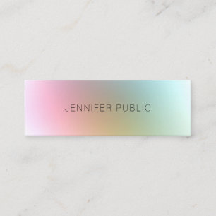 Premium Silk Finish Modern Colourful Template Mini Business Card
