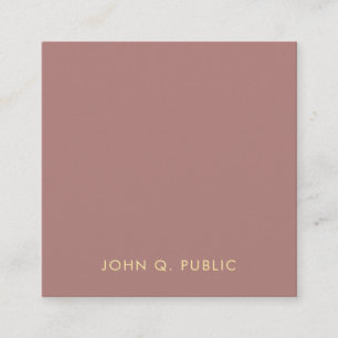 Premium Silk Finish Modern Elegant Template Luxury Square Business Card