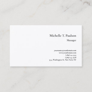 Premium Silk Minimalist Modern Business Card