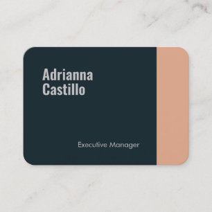 Premium Silk Minimalist Modern Plain Bold Text Business Card