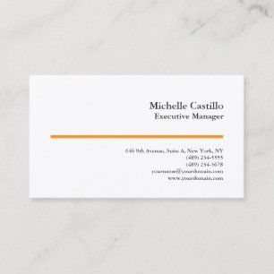 Premium Silk Professional Minimalist Modern Plain Business Card