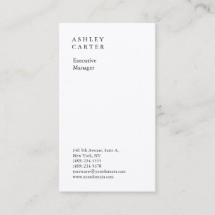 Premium silk professional plain minimalist modern business card
