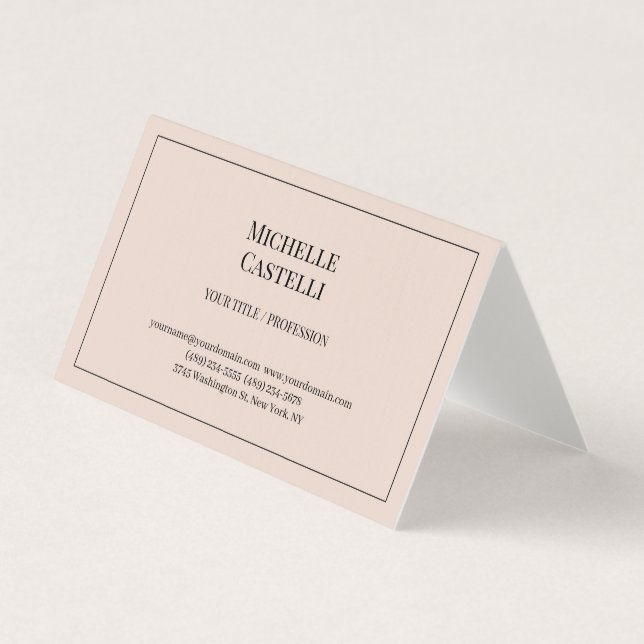 Premium Silk Professional Unique Classical Simple Business Card (Front)