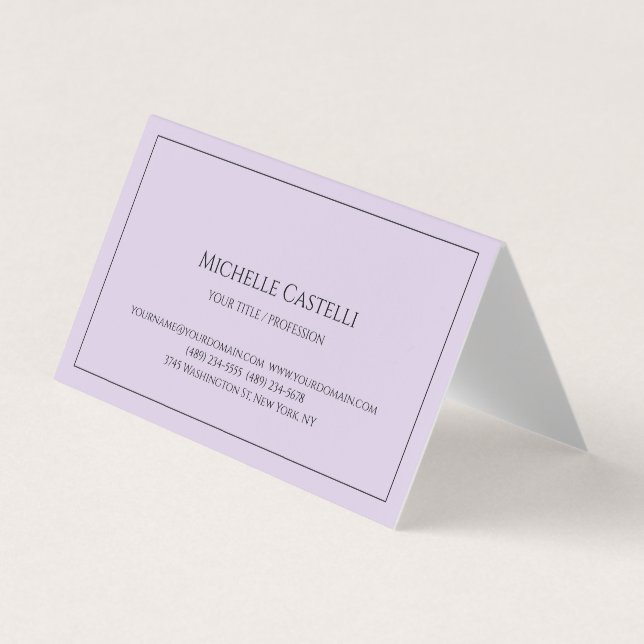 Premium Silk Professional Unique Classical Simple Business Card (Front)