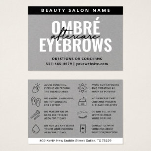 Premium Silver Grey Ombre Powder Brows Aftercare