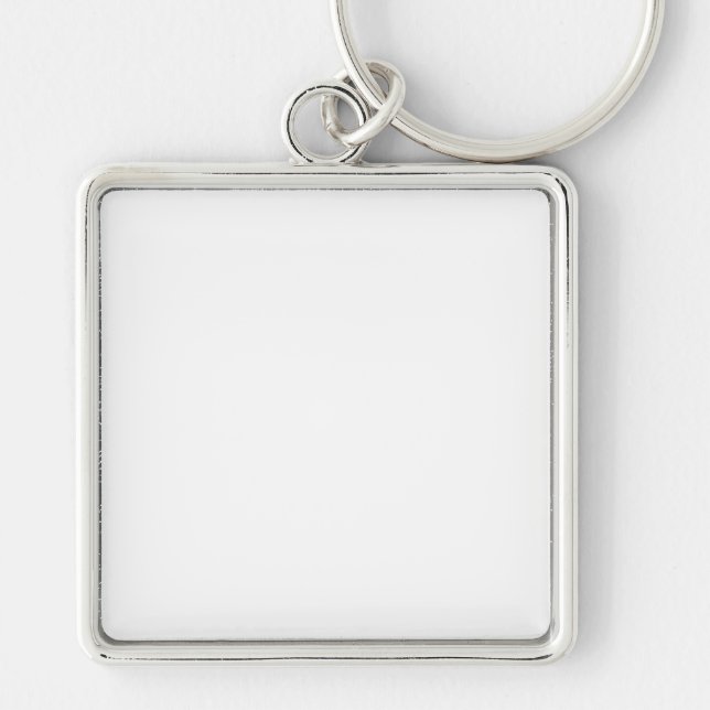 Premium Square Keychain, Large (2.00") Key Ring (Front)