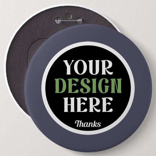  Premium, stylish, bold & minimal 6 Cm Round Badge (Front & Back)