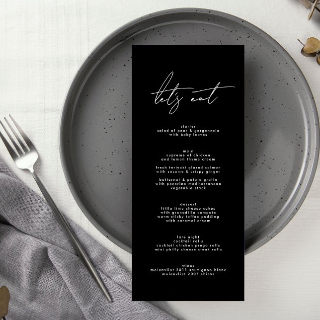 Premium Stylish Elegant Black & White Wedding Programme (Creator Uploaded)