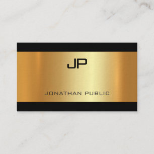 Premium Thick Elegant Glam Gold Look Modern Luxury Business Card