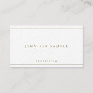 Premium Ultra Thick Faux Gold Text Luxurious Business Card