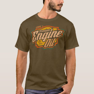 Premium vintage engine oil label brand retro T-Shirt