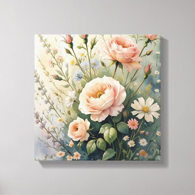 Premium Vintage Floral Wall Art (Front)