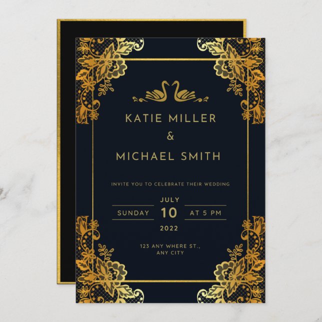 Premium Wedding Invitation (Front/Back)