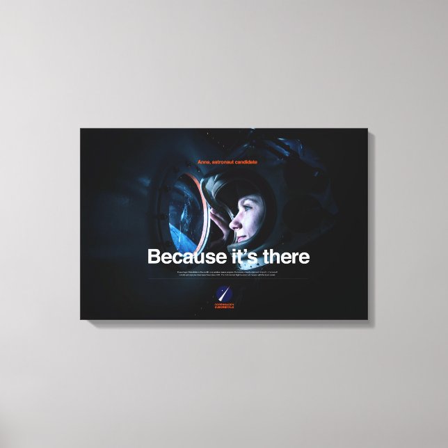 Premium Wrapped Canvas Because it's there (Front)