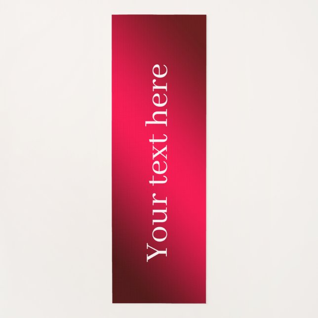  Premium Yoga Mat with custom background and text (Front)