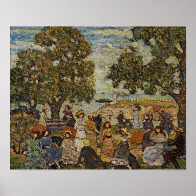 Prendergast - Landscape With Figures Poster (Front)