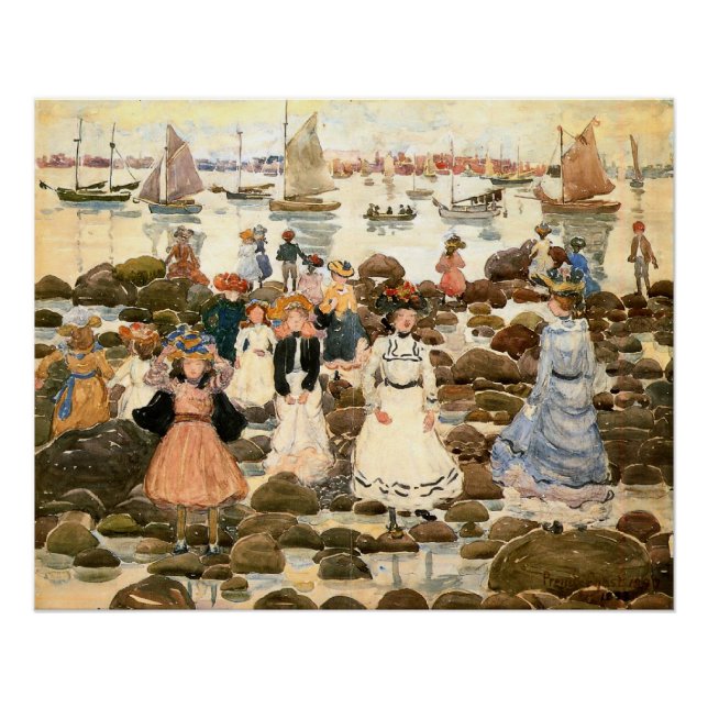 Prendergast - Low Tide, Beachmont, Poster (Front)