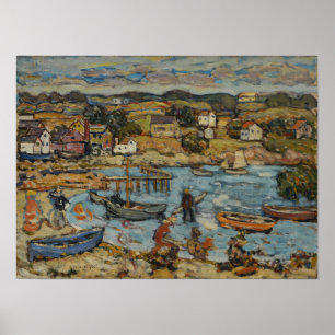 Prendergast - Marblehead Harbor Poster