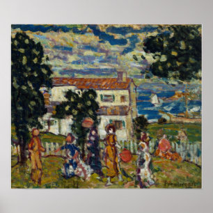 Prendergast - New England Village Poster