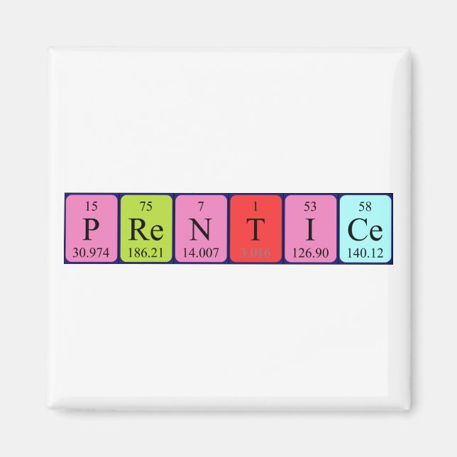 Prentice periodic table name magnet (Front)