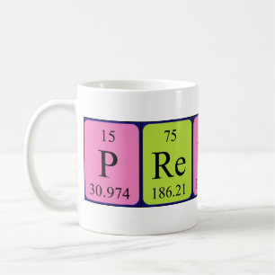 Prentice periodic table name mug