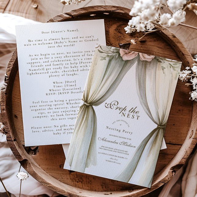 Prep the Nest Baby Shower Invitation (Creator Uploaded)