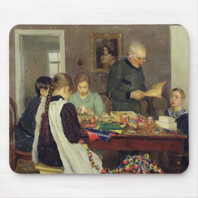 Preparation for Christmas, 1896 Mouse Pad (Front)