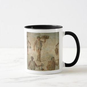 Preparations for a banquet, fragment of marble, li mug