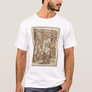 Preparatory drawing for plate number VIII T-Shirt