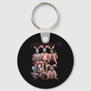 Prepare To Dye Funny Bunny Easter Horror Dyeing Eg Key Ring