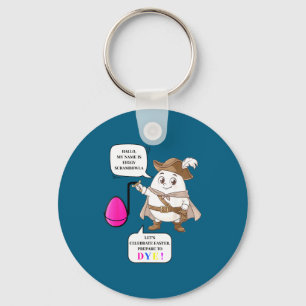 Prepare to dye funny easter egg dying key ring