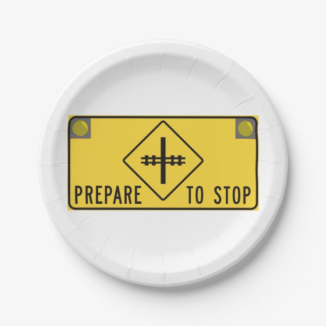 Prepare To Stop Paper Plates (Front)