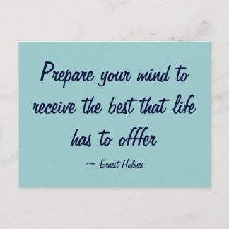 Prepare your mind - Postcard