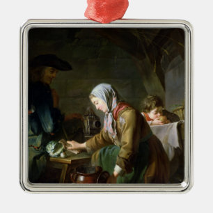 Preparing a Meal Metal Tree Decoration