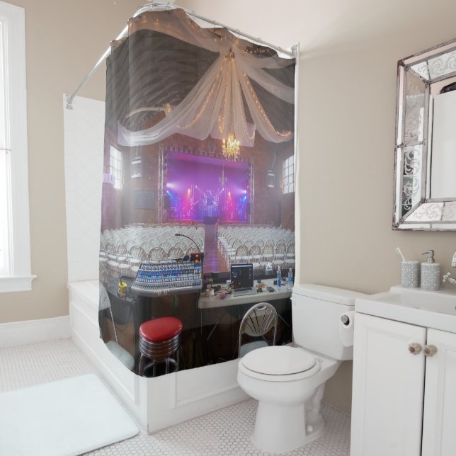 Preparing for a Concert Shower Curtain (In Situ)