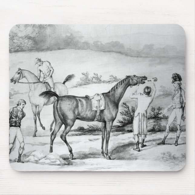 Preparing for a Race Mouse Pad (Front)