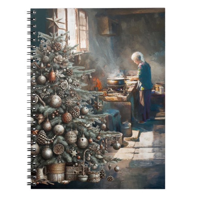 PREPARING FOR CHRISTMAS DINNER NOTEBOOK (Front)