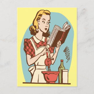 Preparing that special dish! postcard