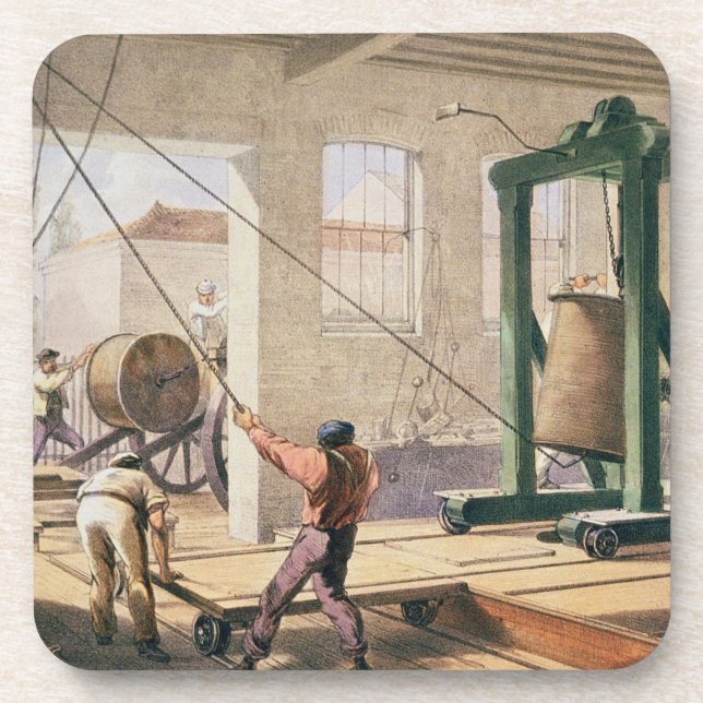 Preparing the Cable, from 'The Atlantic Telegraph' Coaster (Front)