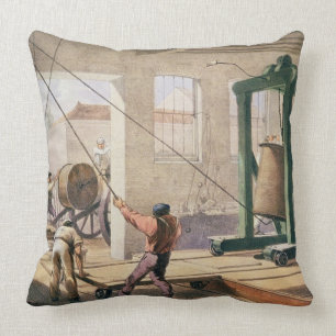 Preparing the Cable, from 'The Atlantic Telegraph' Cushion
