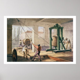 Preparing the Cable, from 'The Atlantic Telegraph' Poster