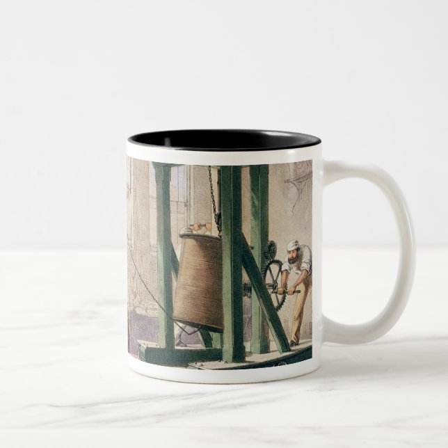 Preparing the Cable, from 'The Atlantic Telegraph' Two-Tone Coffee Mug (Right)